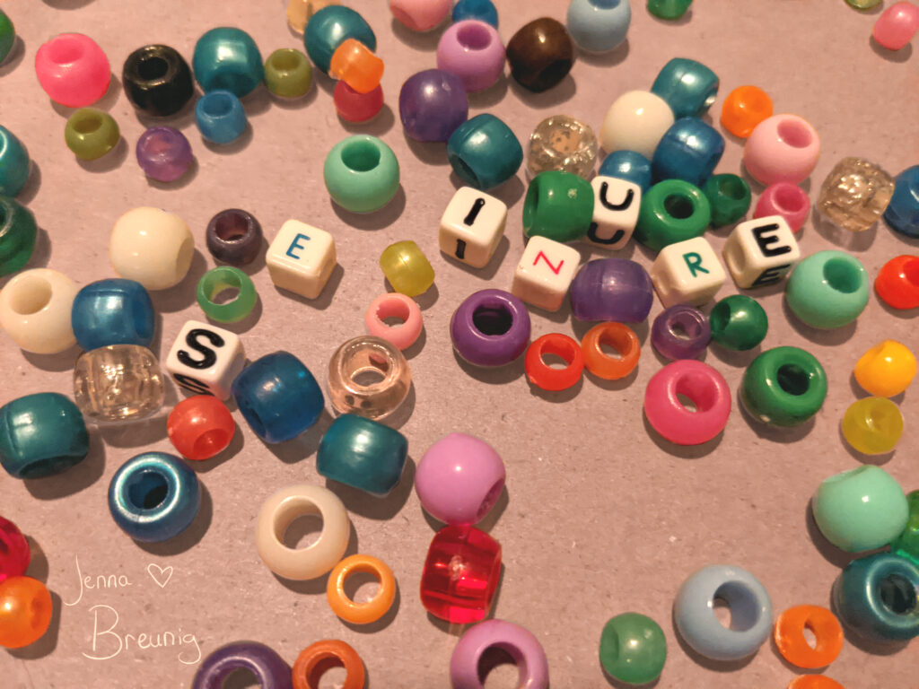 beads spelling the word seizure